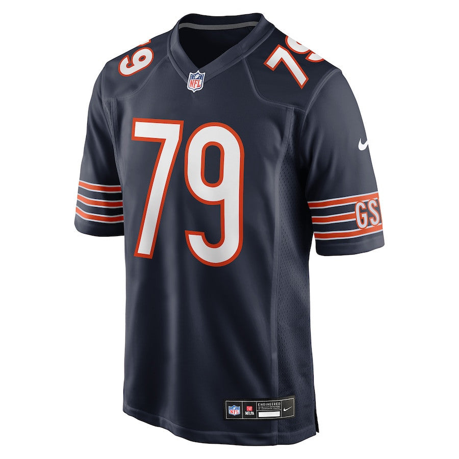 Theo Benedet 79 Chicago Bears Team Game Men Jersey - Navy
