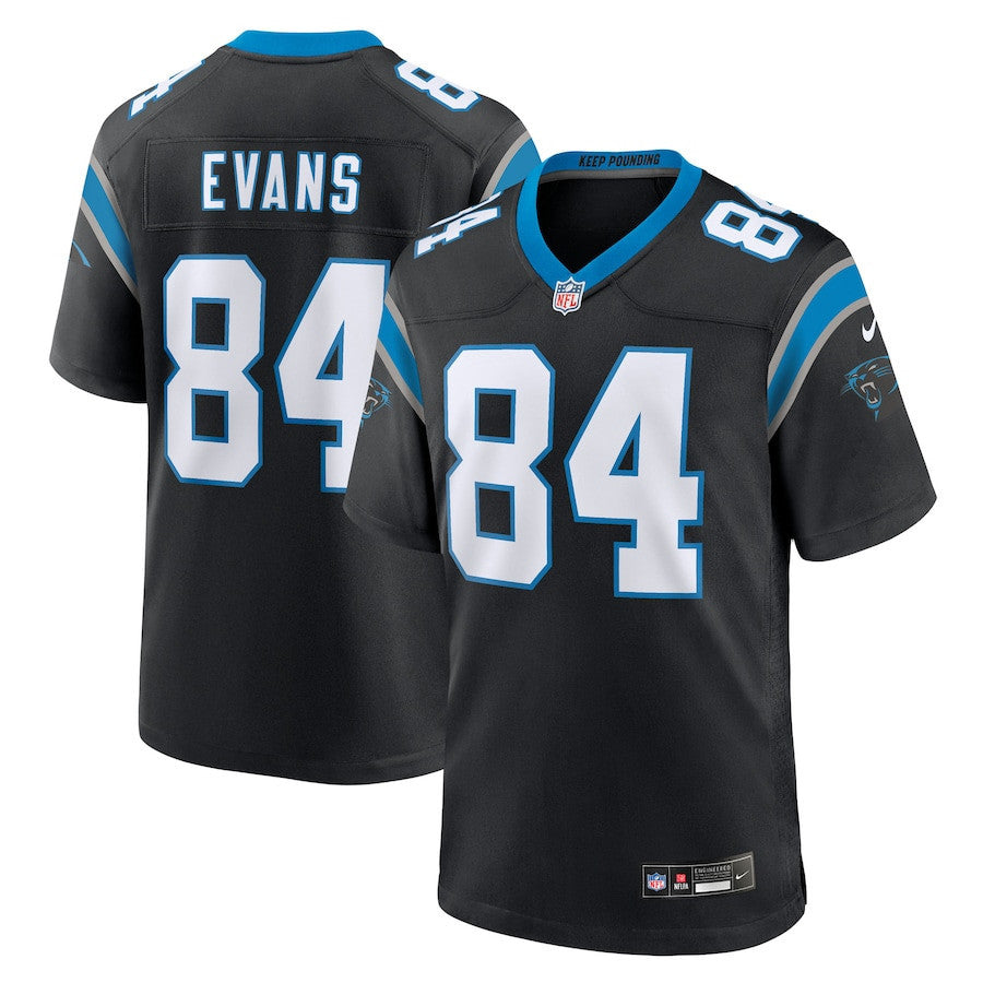 Mitchell Evans 84 Carolina Panthers Team Game Men Jersey - Black