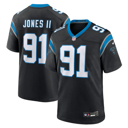 Patrick Jones II 91 Carolina Panthers Team Game Men Jersey - Black