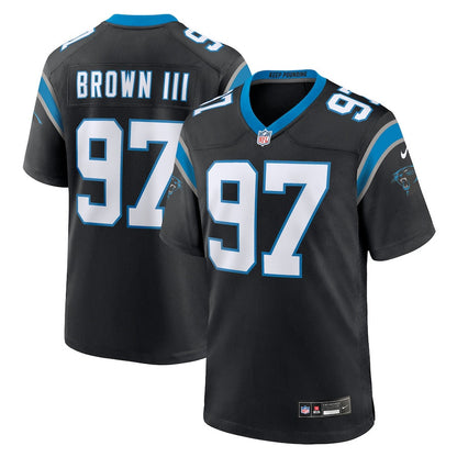 Bobby Brown III 97 Carolina Panthers Team Game Men Jersey - Black