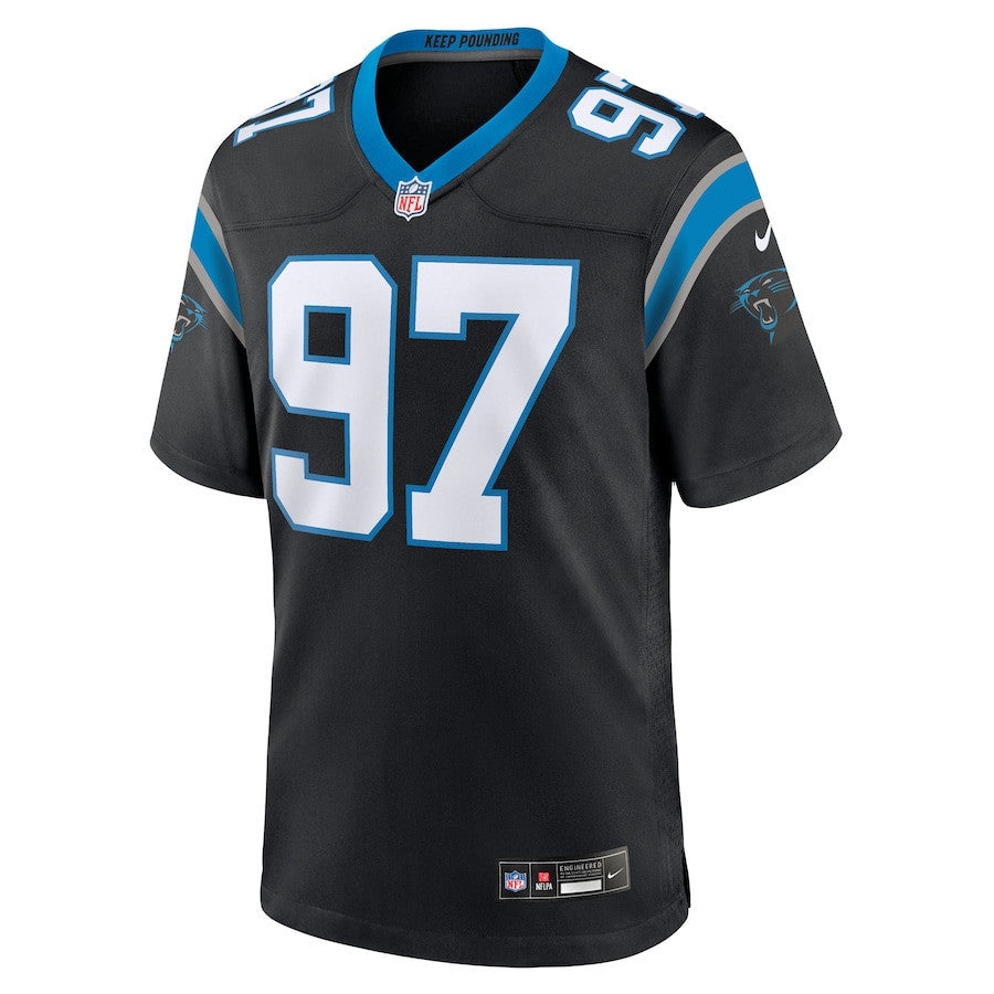 Bobby Brown III 97 Carolina Panthers Team Game Men Jersey - Black