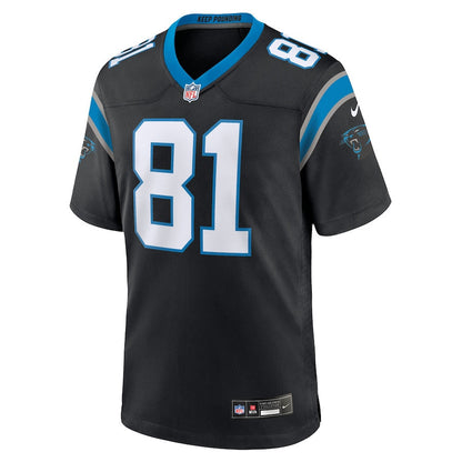 Dalevon Campbell 81 Carolina Panthers Team Game Men Jersey - Black