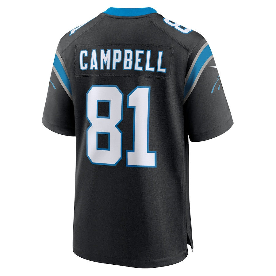 Dalevon Campbell 81 Carolina Panthers Team Game Men Jersey - Black
