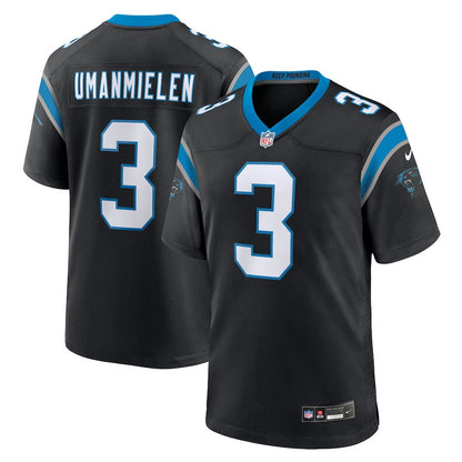 Princely Umanmielen 3 Carolina Panthers Team Game Men Jersey - Black