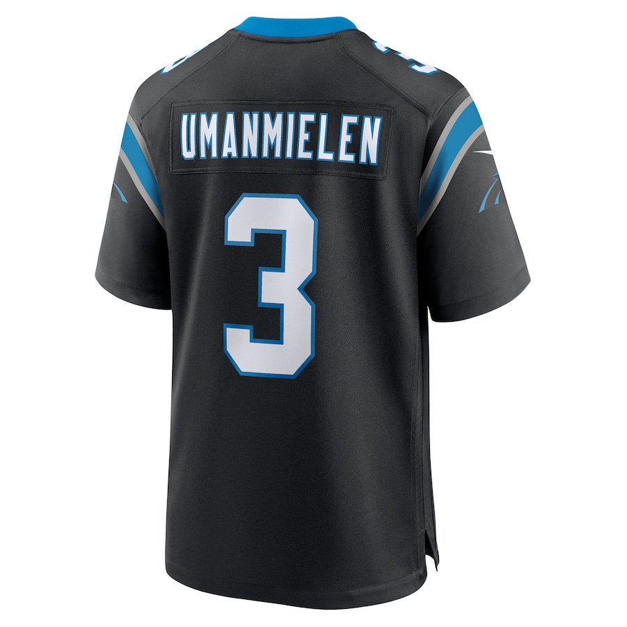 Princely Umanmielen 3 Carolina Panthers Team Game Men Jersey - Black