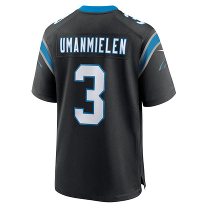 Princely Umanmielen 3 Carolina Panthers Team Game Men Jersey - Black