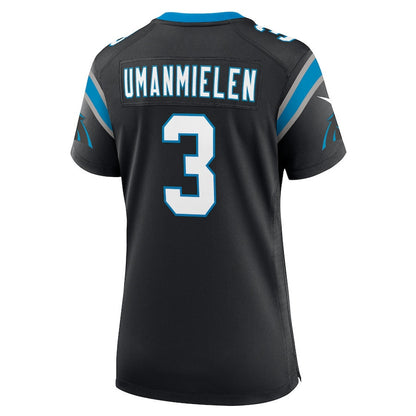 Princely Umanmielen 3 Carolina Panthers Women's Team Game Jersey - Black