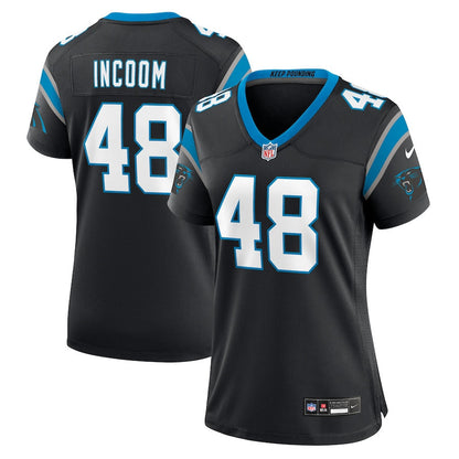 Thomas Incoom 48 Carolina Panthers Women's Team Game Jersey - Black