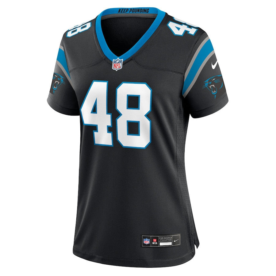 Thomas Incoom 48 Carolina Panthers Women's Team Game Jersey - Black