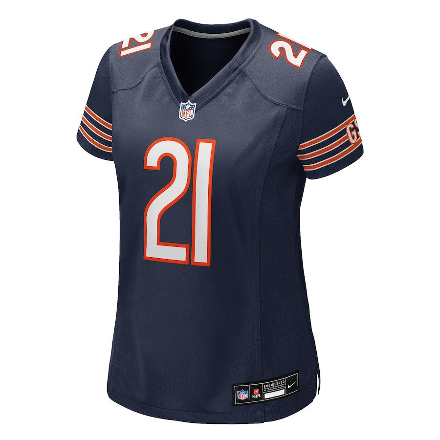 Travis Homer 21 Chicago Bears Women's Team Game Jersey - Navy