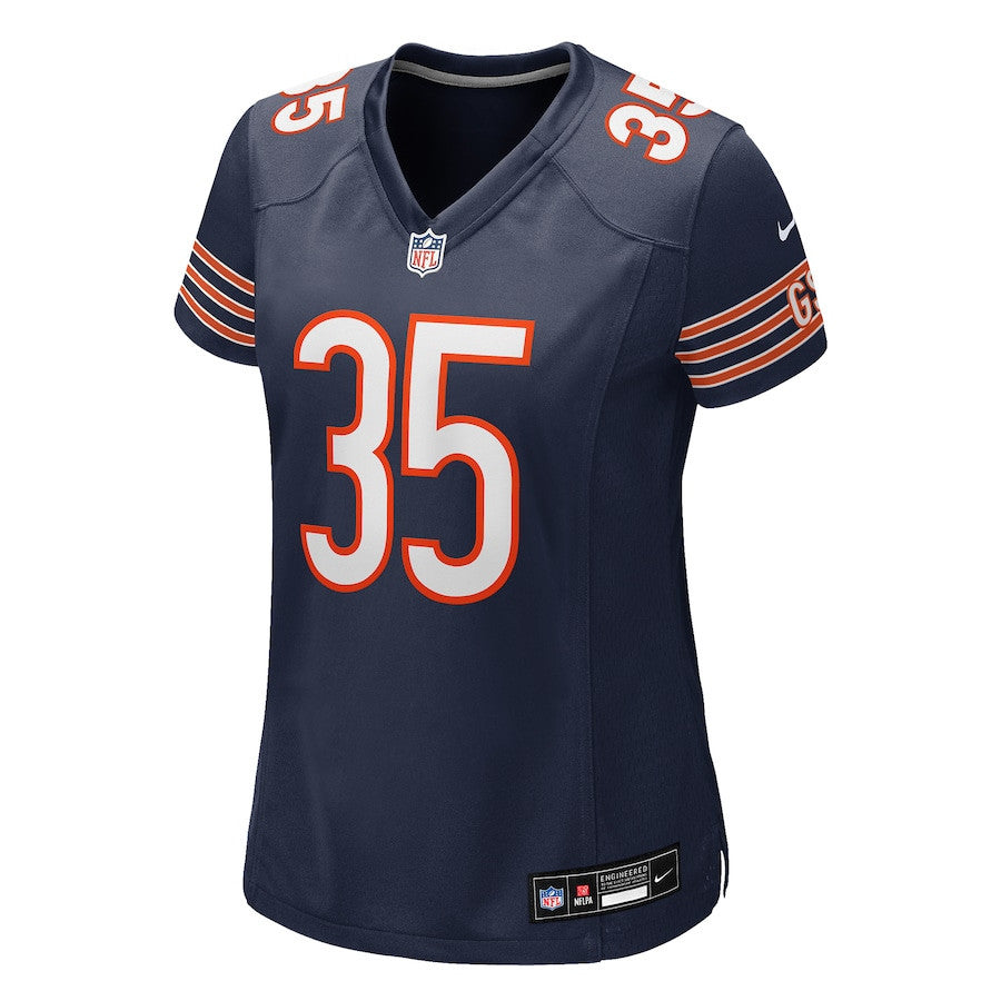 Deion Hankins 35 Chicago Bears Women's Team Game Jersey - Navy