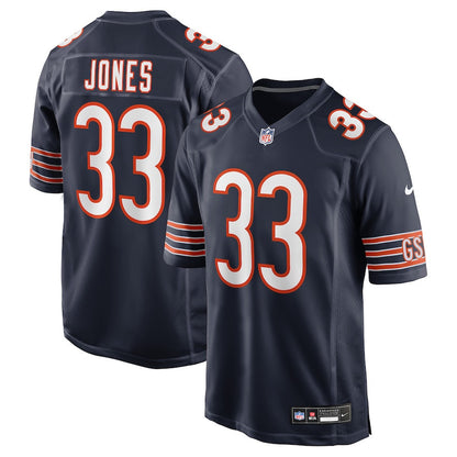 Jaylon Jones 33 Chicago Bears Team Game Men Jersey - Navy