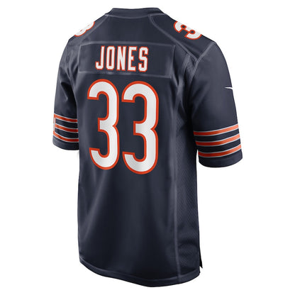 Jaylon Jones 33 Chicago Bears Team Game Men Jersey - Navy