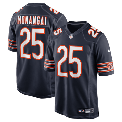 Kyle Monangai 25 Chicago Bears Team Game Men Jersey - Navy