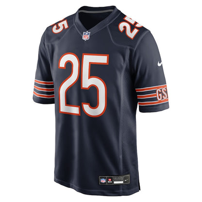 Kyle Monangai 25 Chicago Bears Team Game Men Jersey - Navy