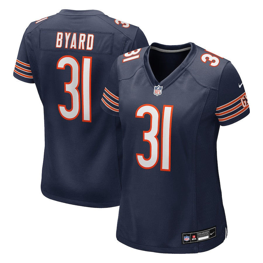 Kevin Byard 31 Chicago Bears Women's Team Game Jersey - Navy