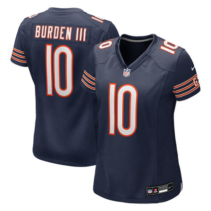 Luther Burden III 10 Chicago Bears Women's Team Game Jersey - Navy