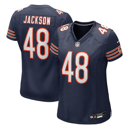 D'Marco Jackson 48 Chicago Bears Women's Team Game Jersey - Navy