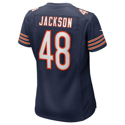 D'Marco Jackson 48 Chicago Bears Women's Team Game Jersey - Navy