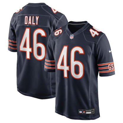 Scott Daly 46 Chicago Bears Team Game Men Jersey - Navy