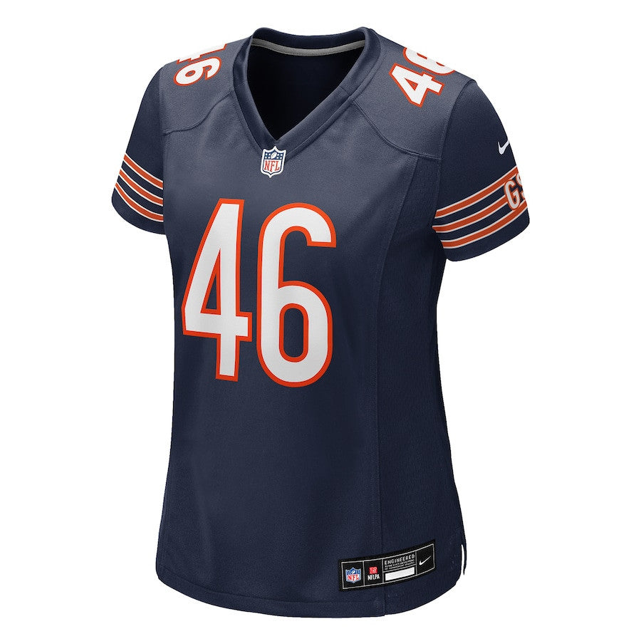 Scott Daly 46 Chicago Bears Women's Team Game Jersey - Navy