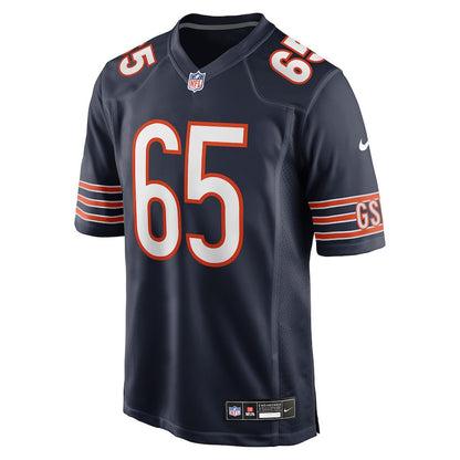 Luke Newman 65 Chicago Bears Team Game Men Jersey - Navy