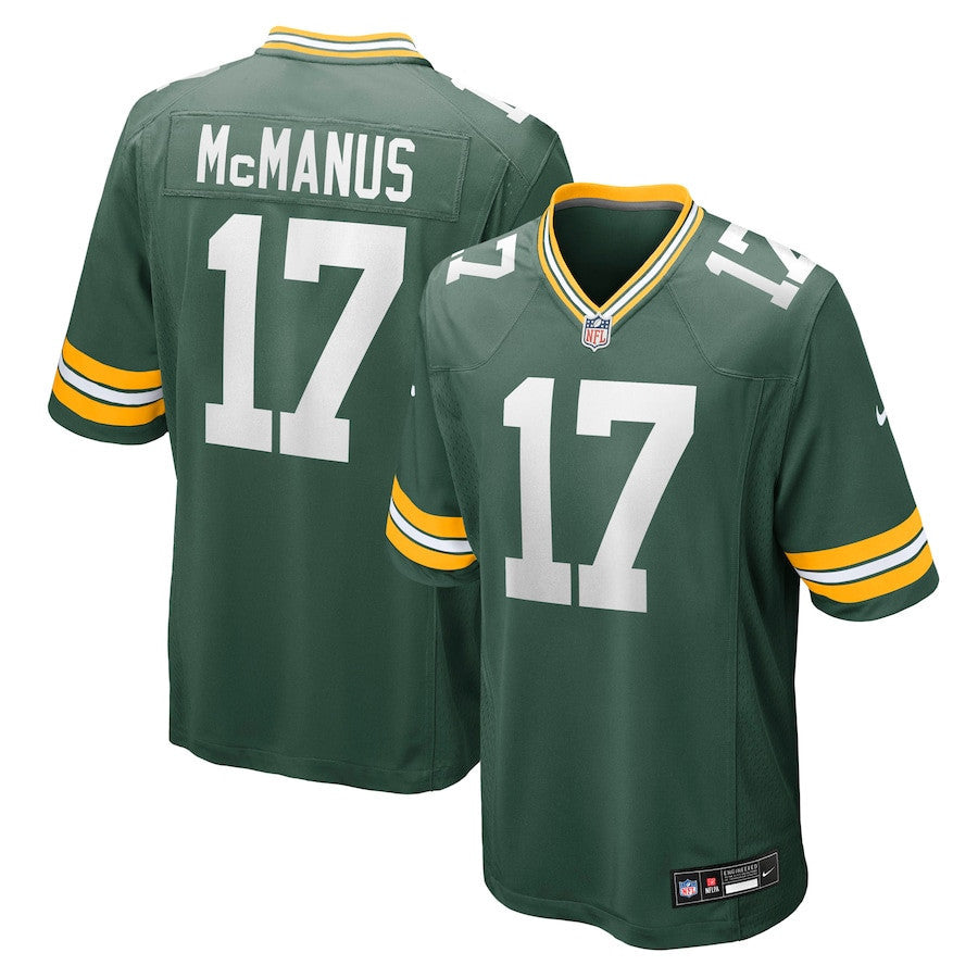 Brandon McManus 17 Green Bay Packers Team Game Men Jersey - Green