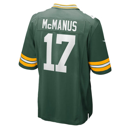 Brandon McManus 17 Green Bay Packers Team Game Men Jersey - Green