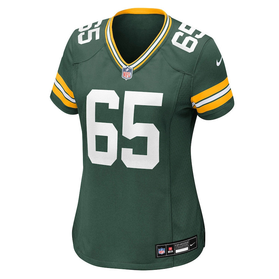 Aaron Banks 65 Green Bay Packers Women's Team Game Jersey - Green