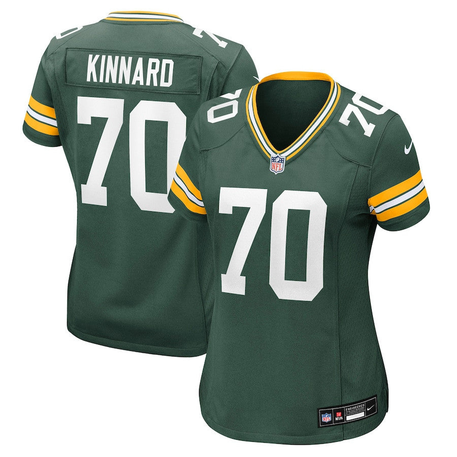 Darian Kinnard 70 Green Bay Packers Women's Team Game Jersey - Green