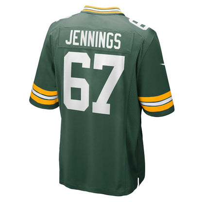 Donovan Jennings 67 Green Bay Packers Team Game Men Jersey - Green