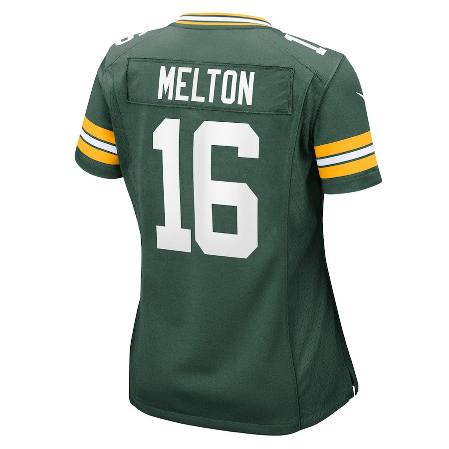 Bo Melton 16 Green Bay Packers Women's Team Game Jersey - Green
