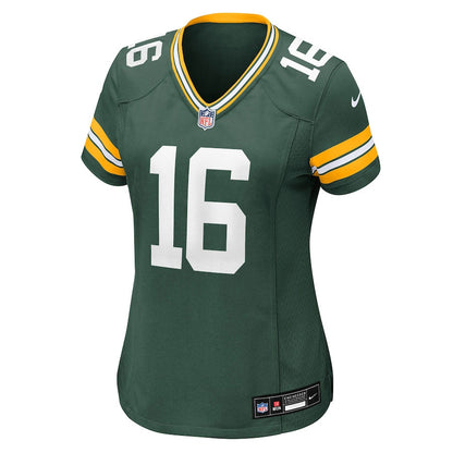 Bo Melton 16 Green Bay Packers Women's Team Game Jersey - Green