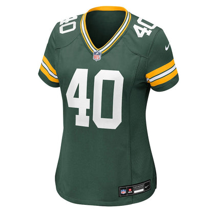 Omar Brown 40 Green Bay Packers Women's Team Game Jersey - Green