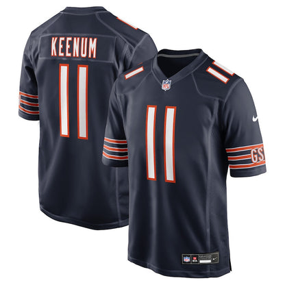 Case Keenum 11 Chicago Bears Team Game Men Jersey - Navy