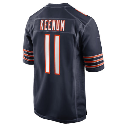Case Keenum 11 Chicago Bears Team Game Men Jersey - Navy