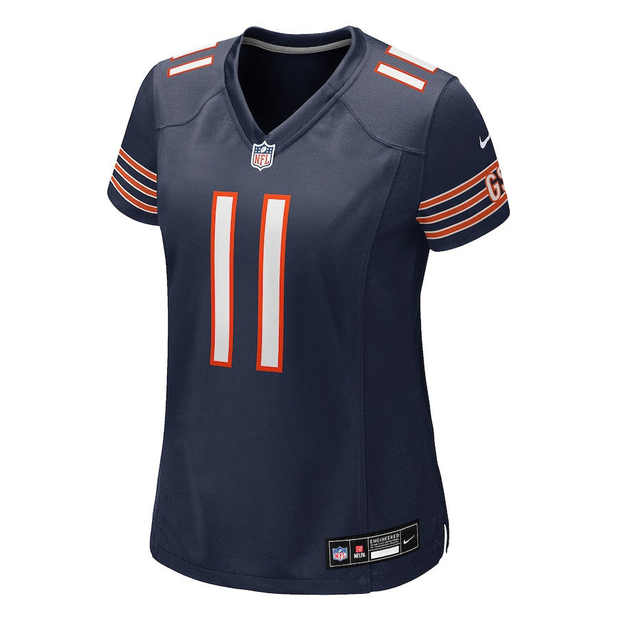 Case Keenum 11 Chicago Bears Women's Team Game Jersey - Navy