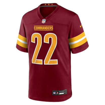 Jacory Croskey-Merritt 22 Washington Commanders Team Game Men Jersey - Burgundy