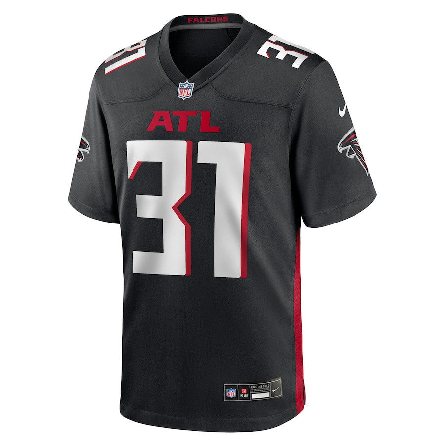 Xavier Watts 31 Atlanta Falcons Team Game Men Jersey - Black