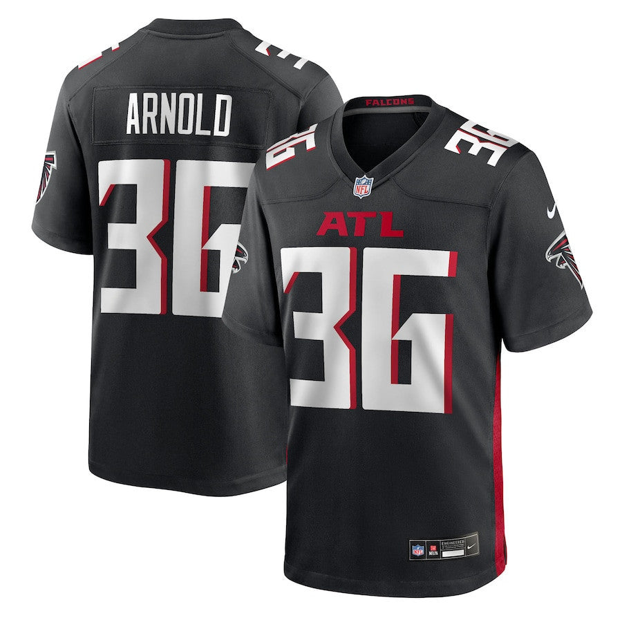 Grayland Arnold 36 Atlanta Falcons Team Game Men Jersey - Black