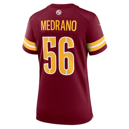 Kain Medrano 56 Washington Commanders Women's Team Game Jersey - Burgundy