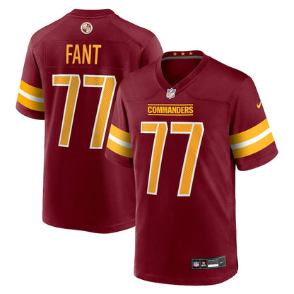 George Fant 77 Washington Commanders Team Game Men Jersey - Burgundy