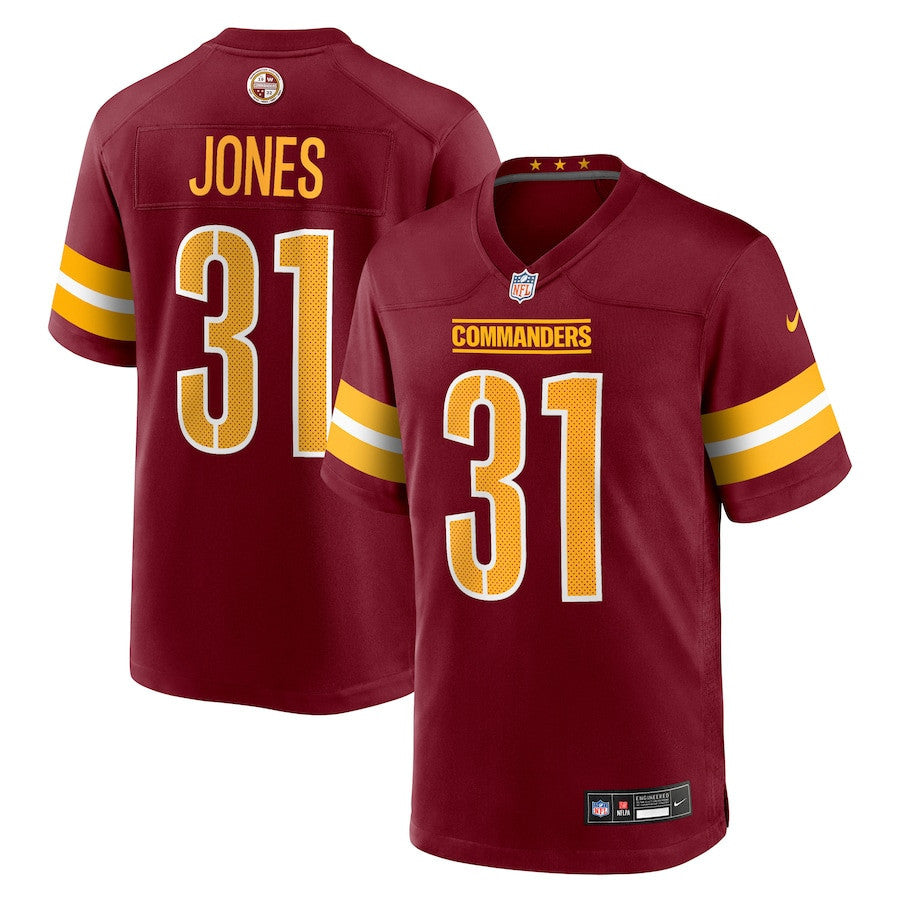 Jonathan Jones 31 Washington Commanders Team Game Men Jersey - Burgundy
