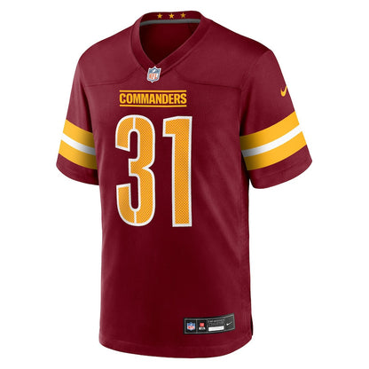 Jonathan Jones 31 Washington Commanders Team Game Men Jersey - Burgundy
