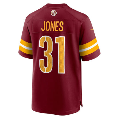 Jonathan Jones 31 Washington Commanders Team Game Men Jersey - Burgundy