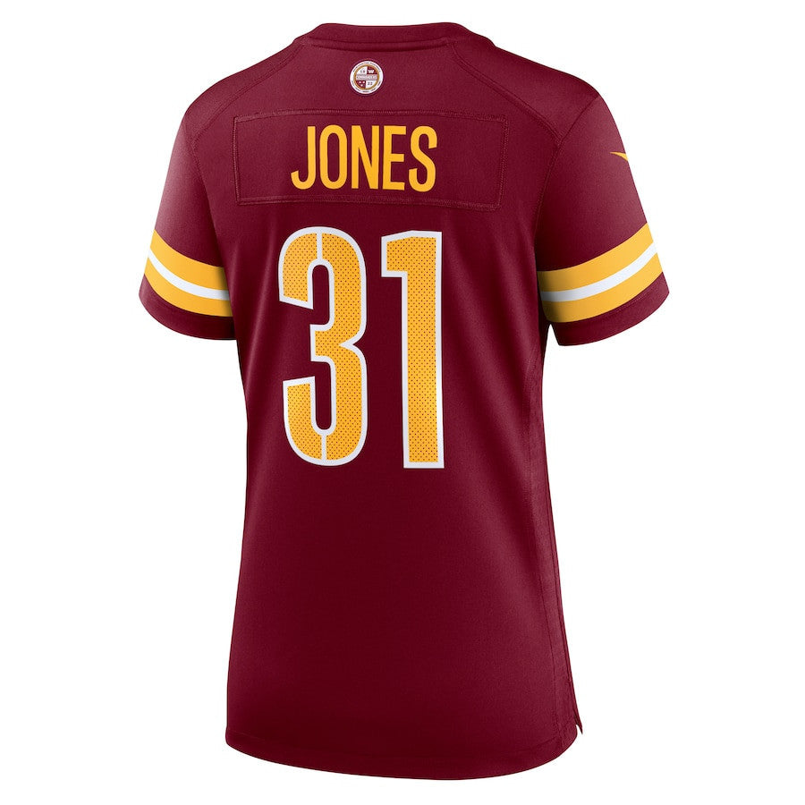 Jonathan Jones 31 Washington Commanders Women's Team Game Jersey - Burgundy