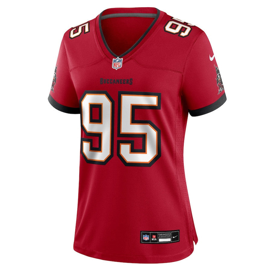 Elijah Roberts 95 Tampa Bay Buccaneers Women's Team Game Jersey - Red