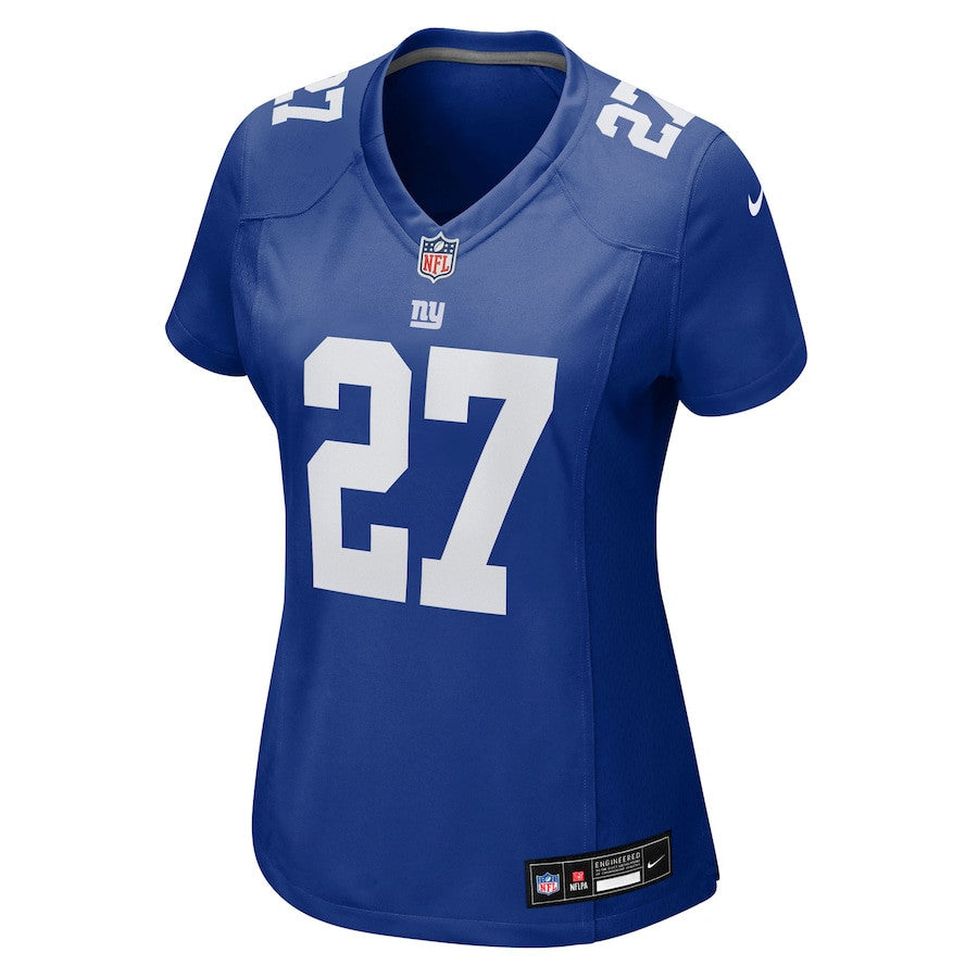 Tyler Nubin 27 New York Giants Women's Team Game Jersey - Royal