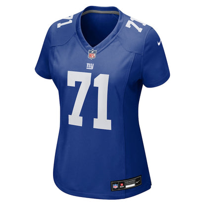 Marcus Mbow 71 New York Giants Women's Team Game Jersey - Royal