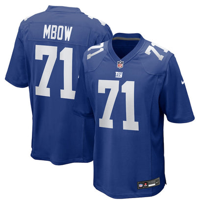 Marcus Mbow 71 New York Giants Team Game Men Jersey - Royal